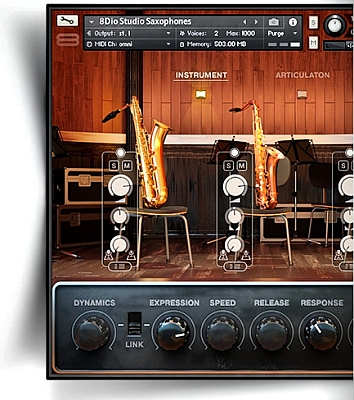 8Dio - Studio Saxophones v1.2 (KONTAKT)